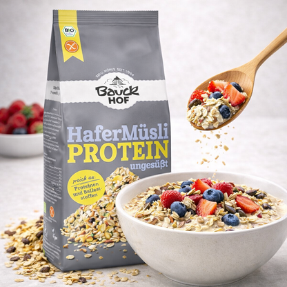 Bauckhof Bio Hafer Müsli Protein glutenfrei 425g