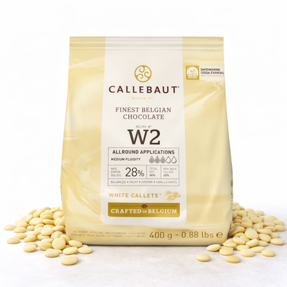 Callebaut W2 Kuvertüre Callets weiße Schokolade