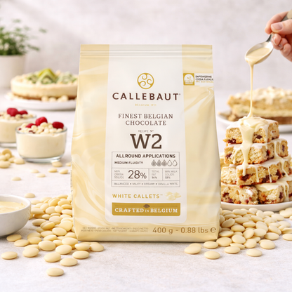Callebaut W2 Kuvertüre Callets weiße Schokolade