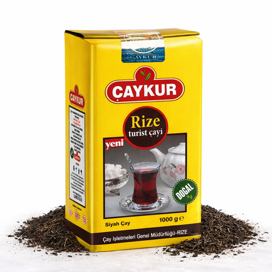 Caykur Rize Turist türkischer Kräuter- und Tee, 1000g Packung, frischer grüner Tee mit traditionellen türkischen Kräutern
