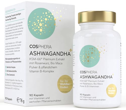 Dose und Verpackung des Ashwagandha von Cosphera 