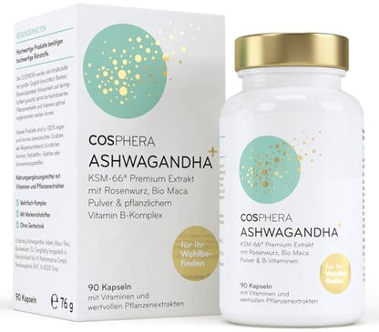 Dose und Verpackung des Ashwagandha von Cosphera 