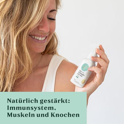 Natürlich gestärkt mit Cosphera Vitamin D3 + K2 Drops Tropfen vegan - 50 ml Liquid