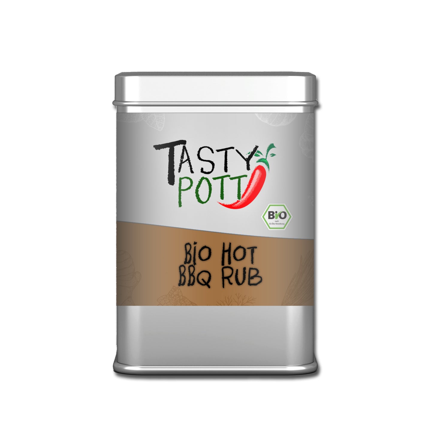 Tasty Pott Bio Hot BBQ Rub - 100g Dose