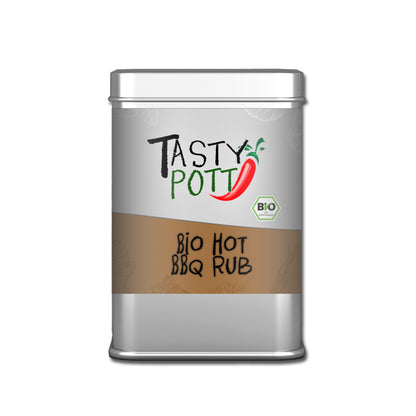 Tasty Pott Bio Hot BBQ Rub - 100g Dose