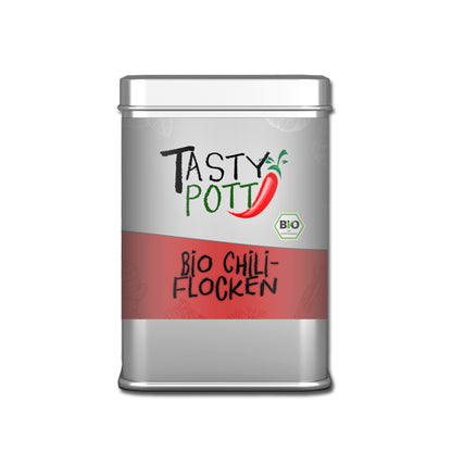 Tasty Pott Bio Chiliflocken scharf - 50g Dose