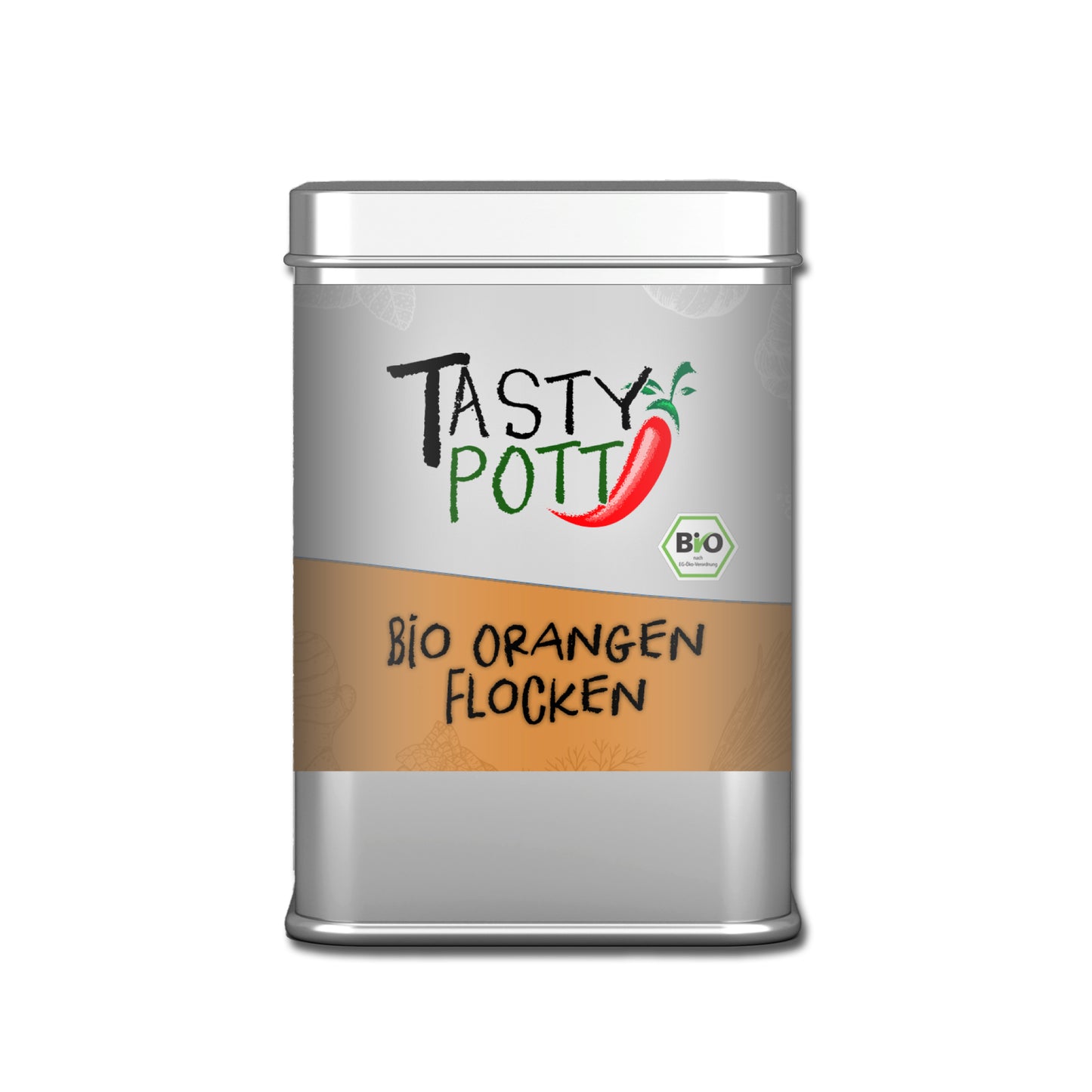 Tasty Pott Bio Orangenschalenpulver - 100g Dose