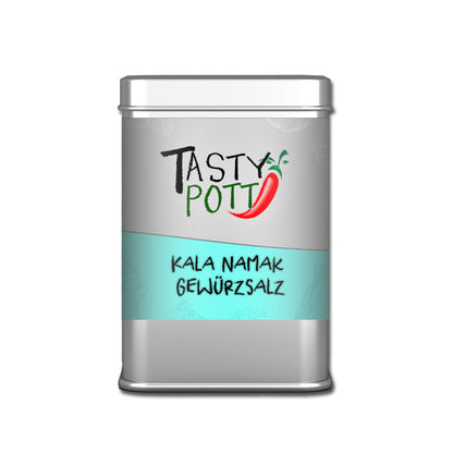Tasty Pott Kala Namak Salz - Indisches Schwarzsalz - 100g Dose
