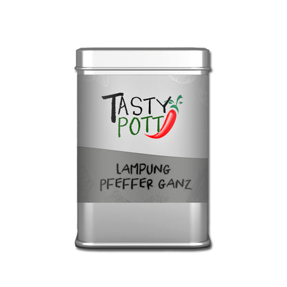 Tasty Pott Lampung Pfeffer ganz - Stangenpfeffer - 50g Dose