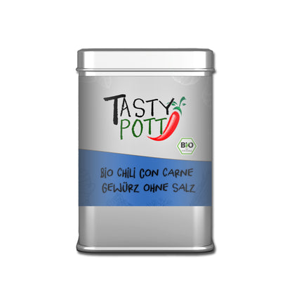 Tasty Pott Bio Chili con Carne Gewürz - ohne Salz - 100g Dose