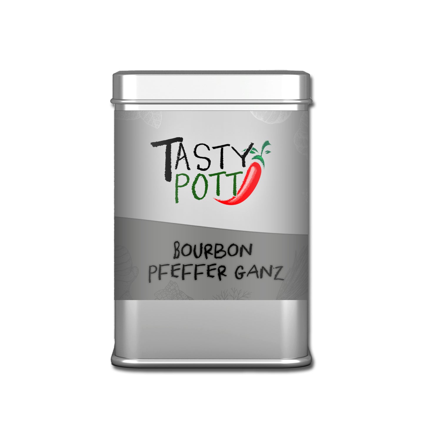 Tasty Pott Bourbon Pfeffer - schwarz, ganz 50g
