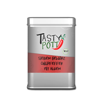 Tasty Pott Scharfer 7 Gewürze Chilipfeffer mit Algen - im Beutel