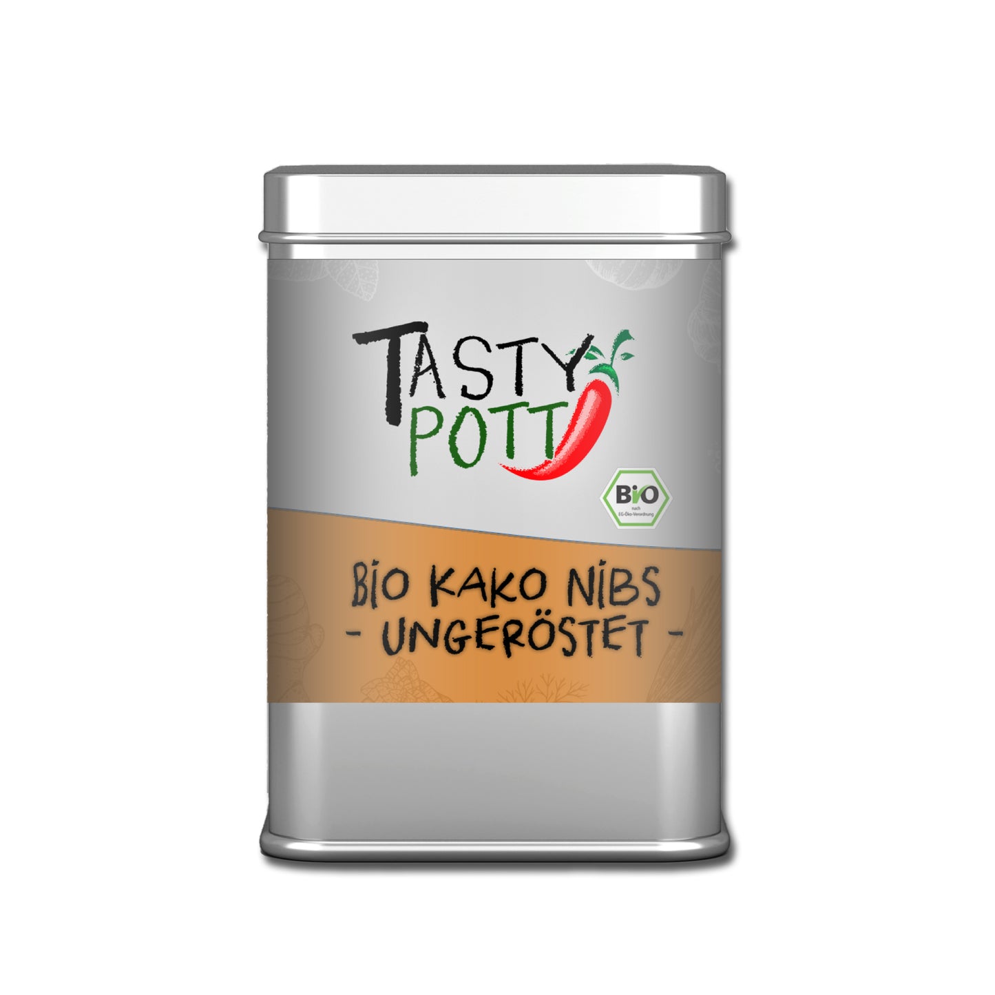 Tasty Pott Bio Kakao Nibs ungeröstet - 75g Dose