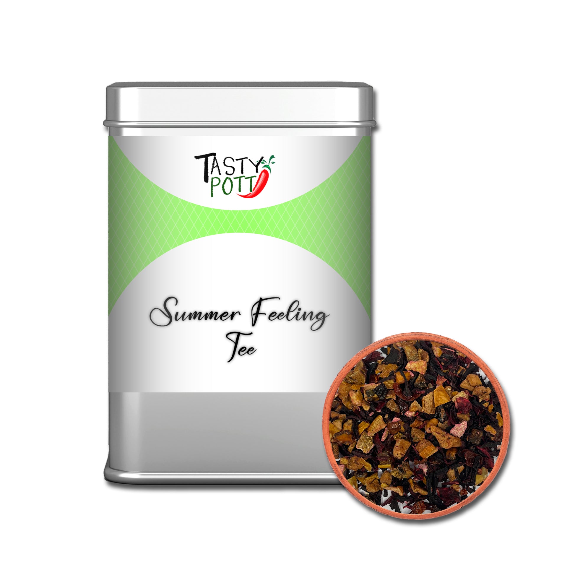 Summer Feeling Tee - Sommertee - 80g Dose von Tasty Pott - fit and life shop