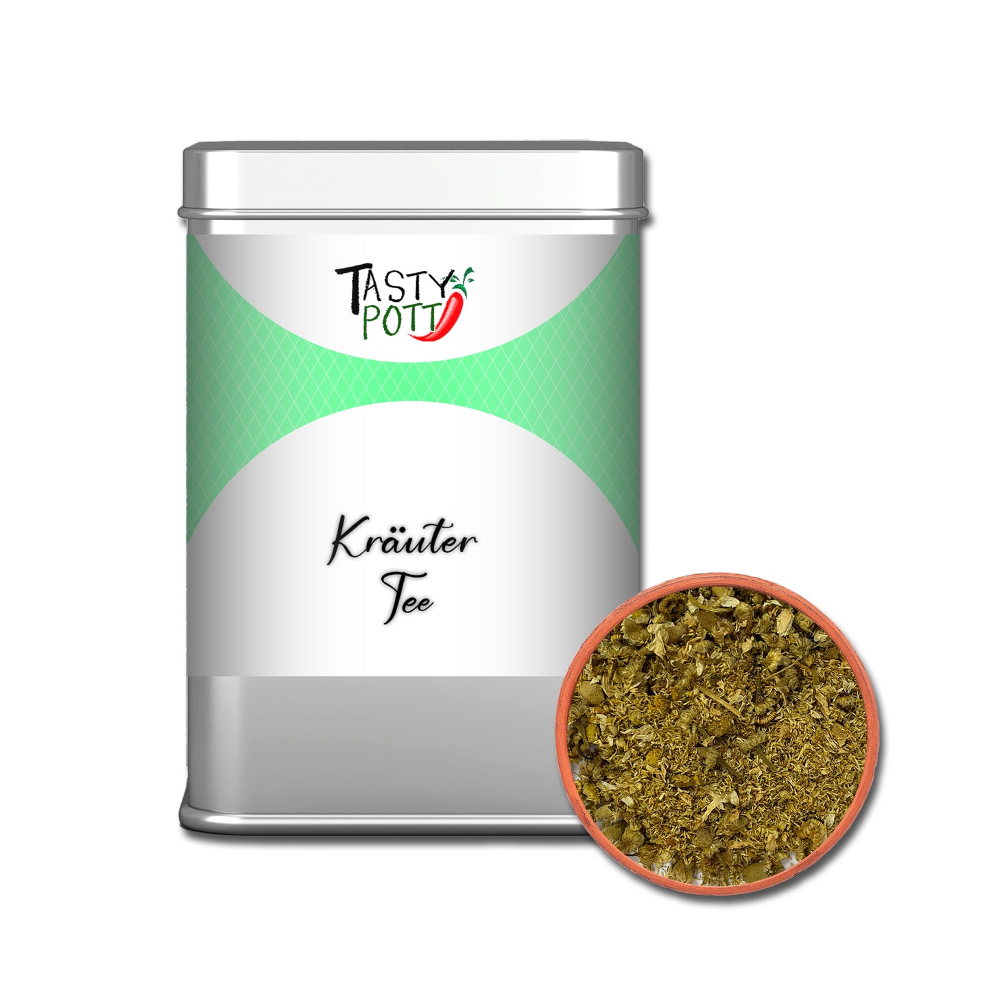 Kräutertee - Klassische Teemischung - 25g Dose von Tasty Pott - fit and life shop