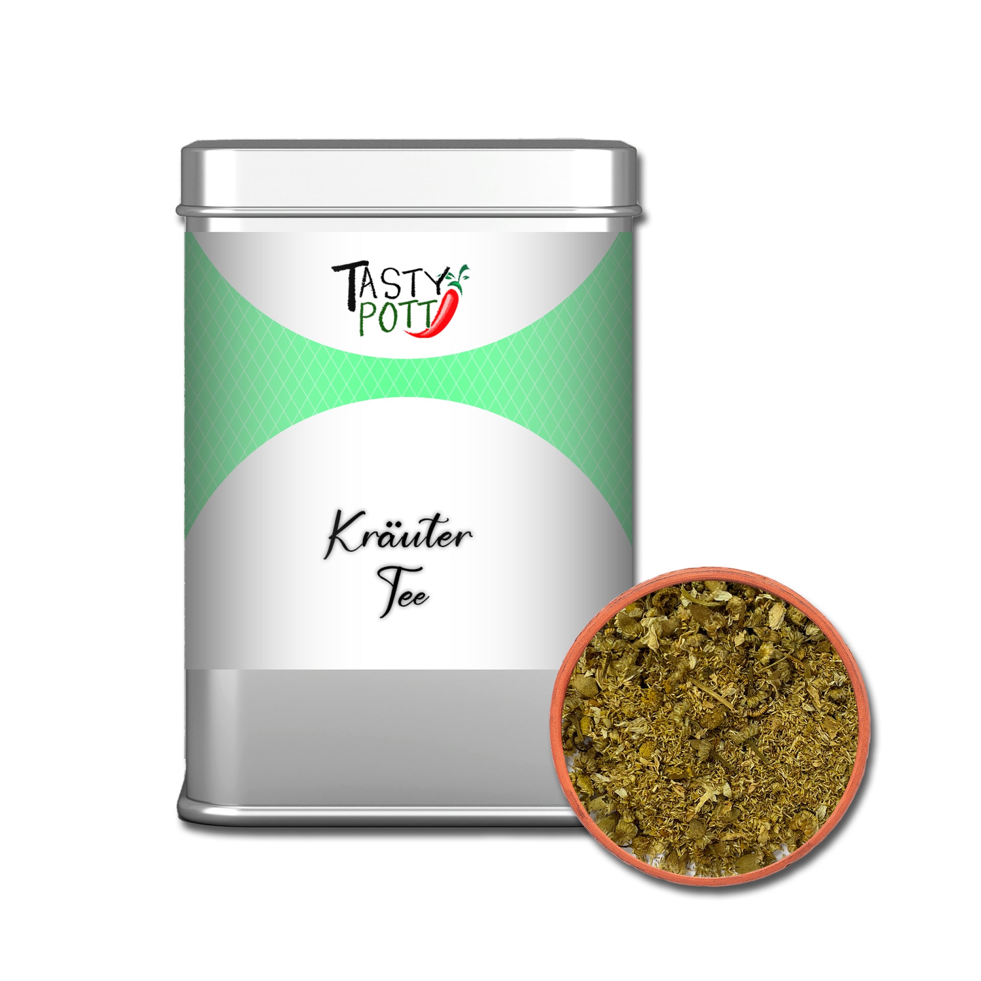Kräutertee - Klassische Teemischung - 25g Dose von Tasty Pott - fit and life shop