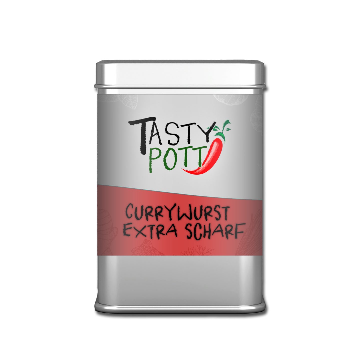 Tasty Pott Currywurst Gewürzmischung - extra scharf - 70g Dose