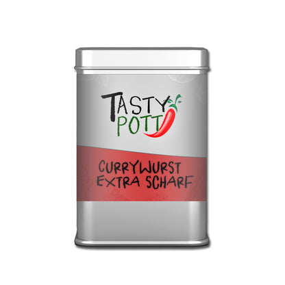 Tasty Pott Currywurst Gewürzmischung - extra scharf - 70g Dose