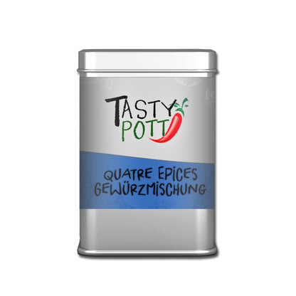 Tasty Pott Quatre Epices 4 Gewürzmischung 70g Dose