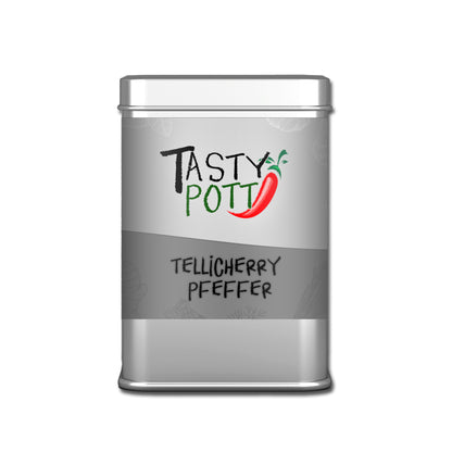 Tasty Pott Tellicherry Pfeffer ganz - 80g Dose