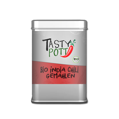 Tasty Pott Bio India Chili Pulver - 80g