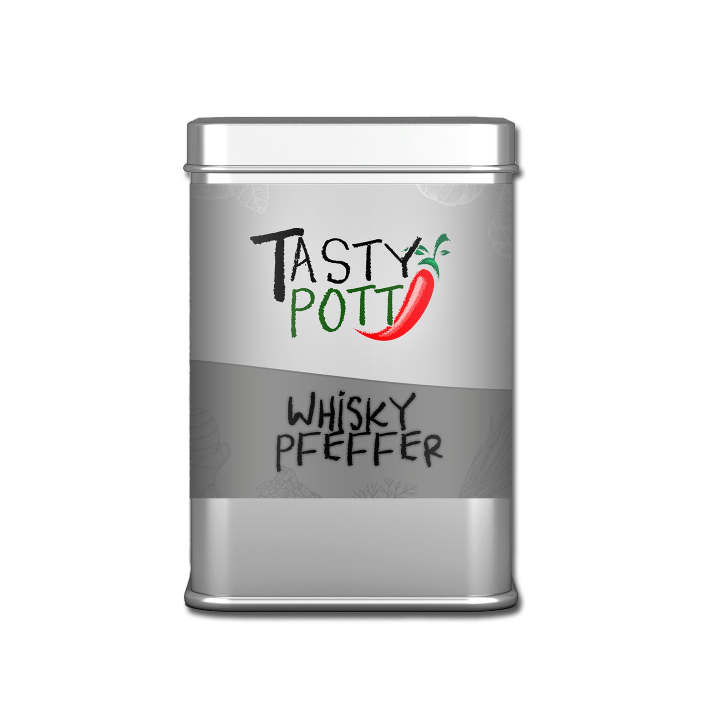 Tasty Pott Whisky Pfeffer ganz - 50g Dose