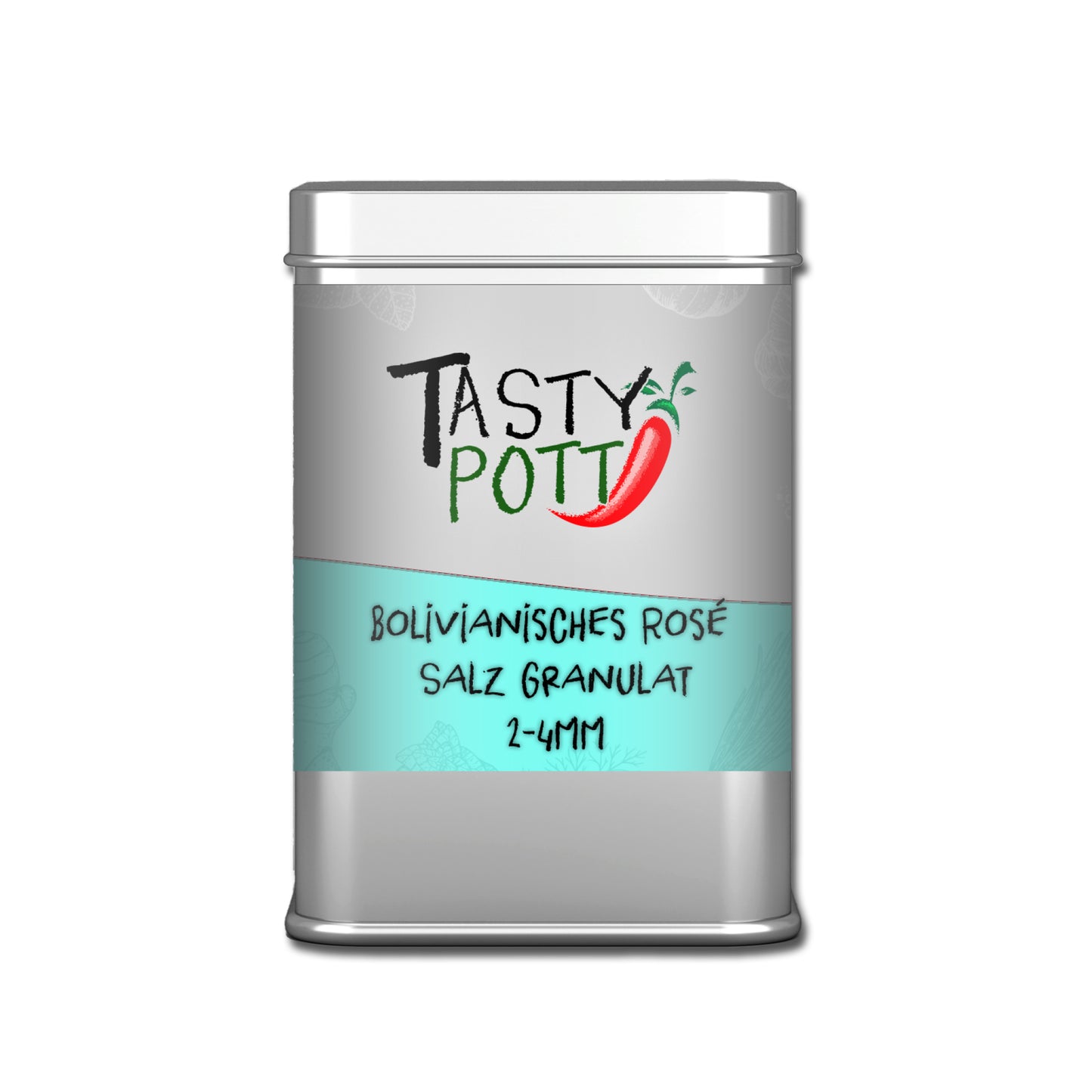 Tasty Pott Bolivianisches Rosé Salz Granulat (2-4mm) - 100g Dose