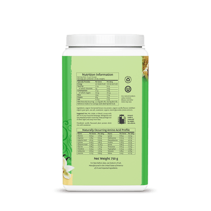 Sunwarrior natürliches Reisprotein - 750g - fit and life shop