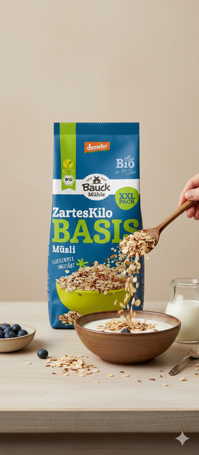 Bauck Bio Zarte Kilo - Basis Müsli, 1 kg - fit and life shop
