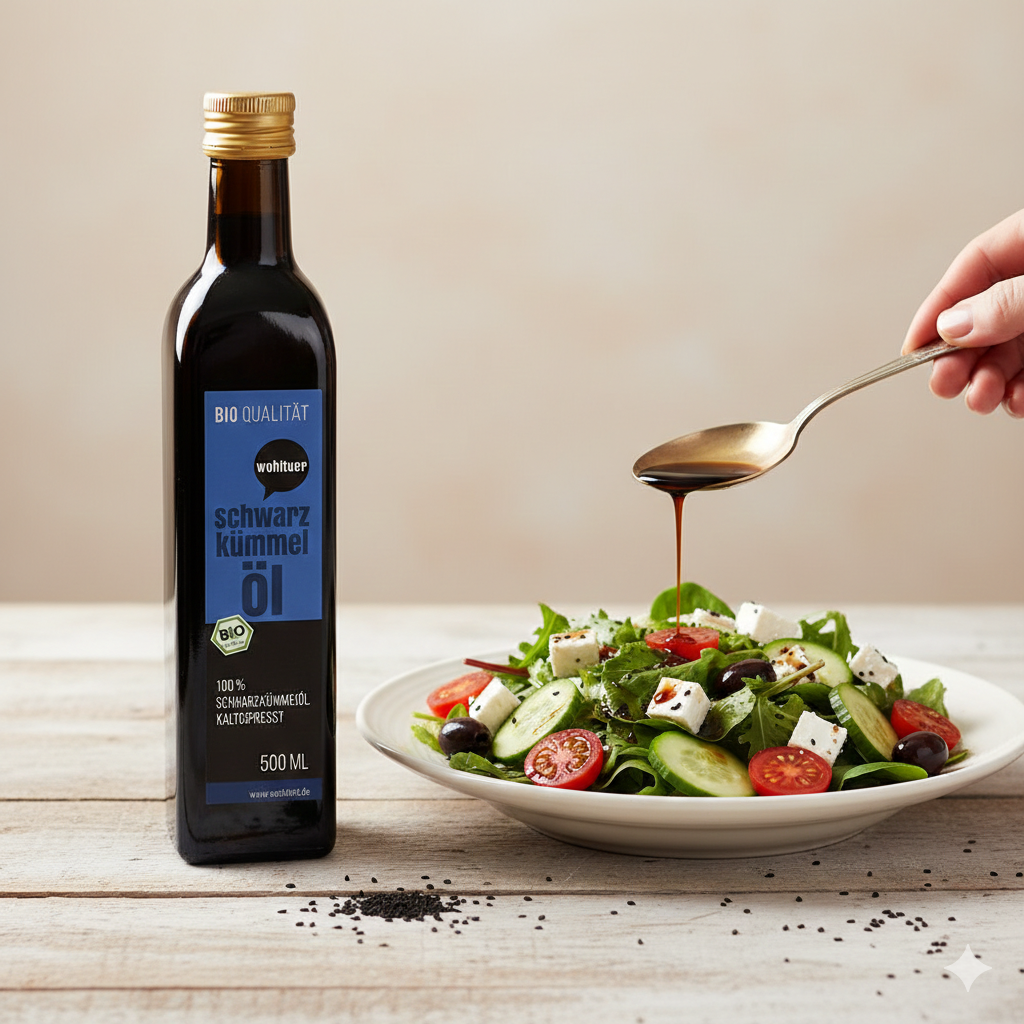 Wohltuer Bio Schwarzkümmel Öl 500 ml - Kaltgepresst