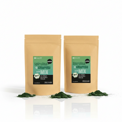 Wohltuer Spirulina + Chlorella Bio Algen Mix Tabletten - 250g