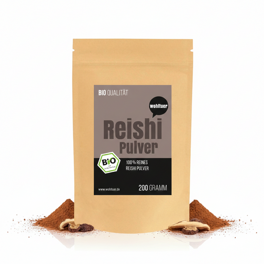 Wohltuer Bio Reishi Pulver Vitalpilz Mineralstoffreiche 200g