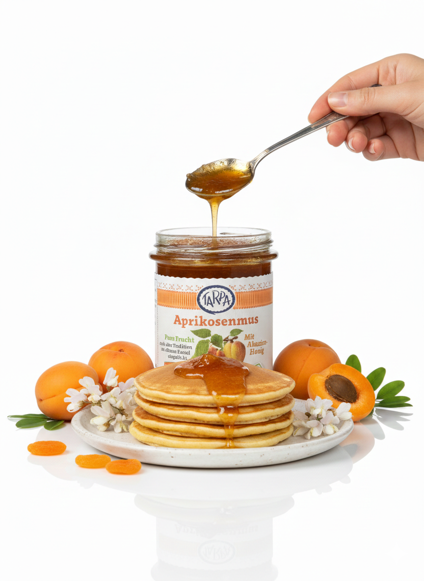 Tarpa Bio Aprikosenmus mit Akazienhonig - fit and life shop