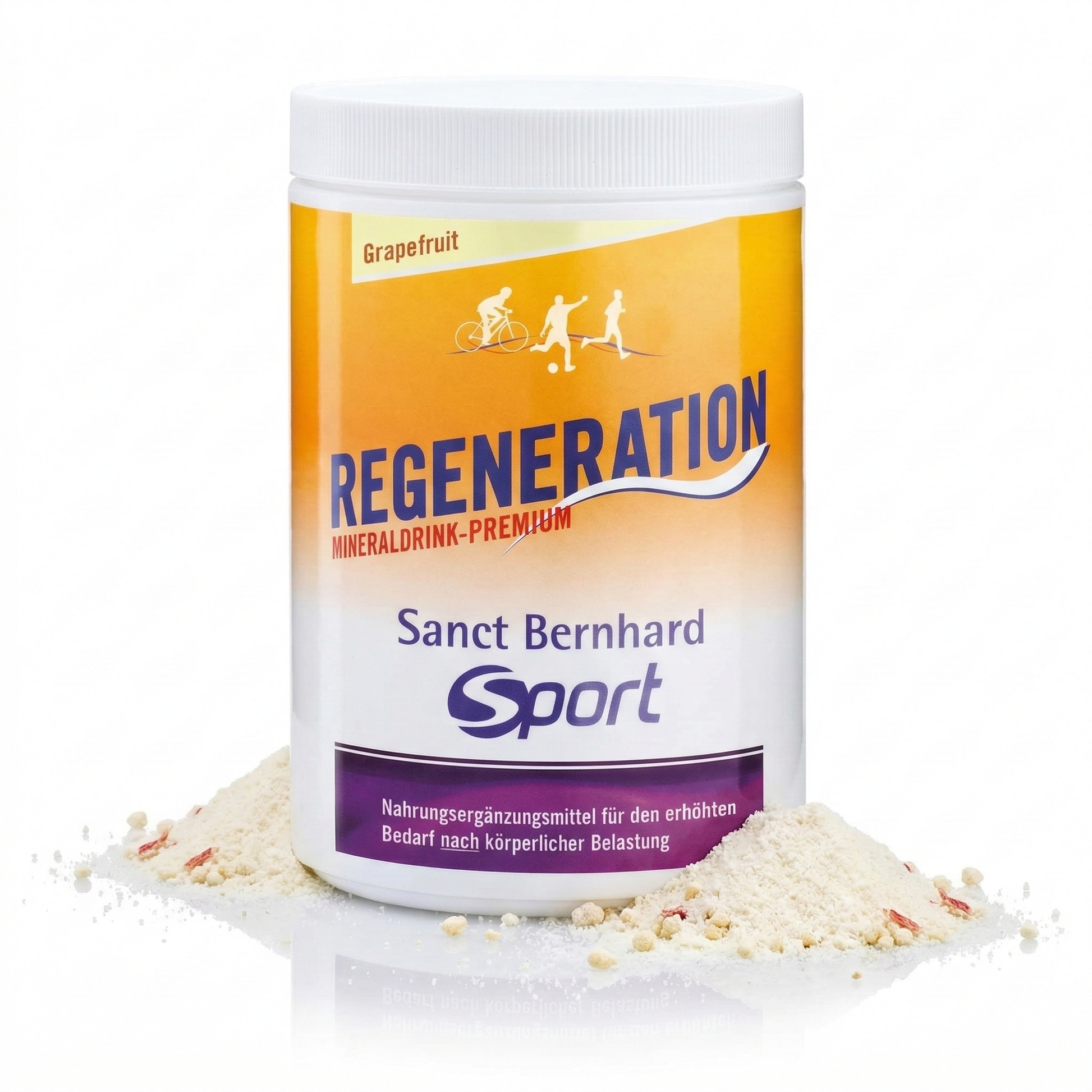 Sanct Bernhard Sport Regeneration Mineraldrink Grapefruit in 750g Dose, vitaminreicher Nahrungsergänzung für Sport und Aktivität