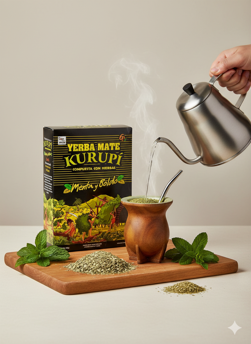Kurupi Compuesta Especial  Mate Tee aus Paraguay (500g) - fit and life shop