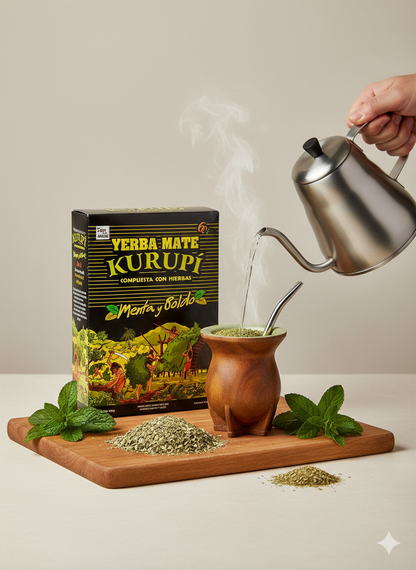 Kurupi Compuesta Especial  Mate Tee aus Paraguay (500g) - fit and life shop