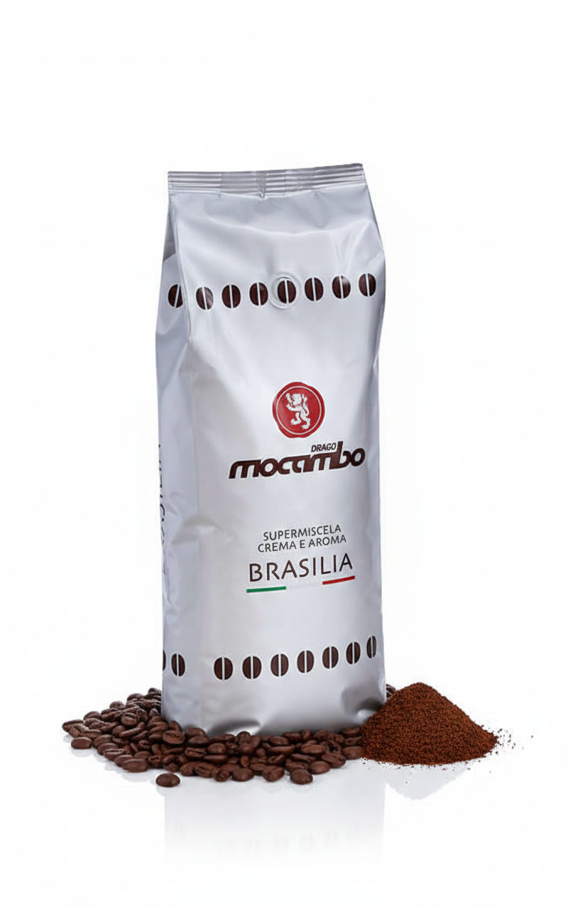 Mocambo Brasilia Kaffeebohnen im Frühstückspaket, 1kg, frisch und aromatisch, von Marke Macambo, in einer Packung