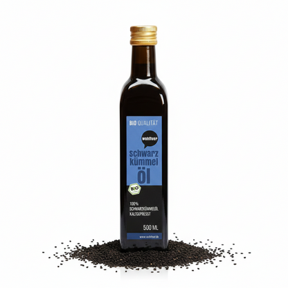 Wohltuer Bio Schwarzkümmel Öl 500 ml - Kaltgepresst