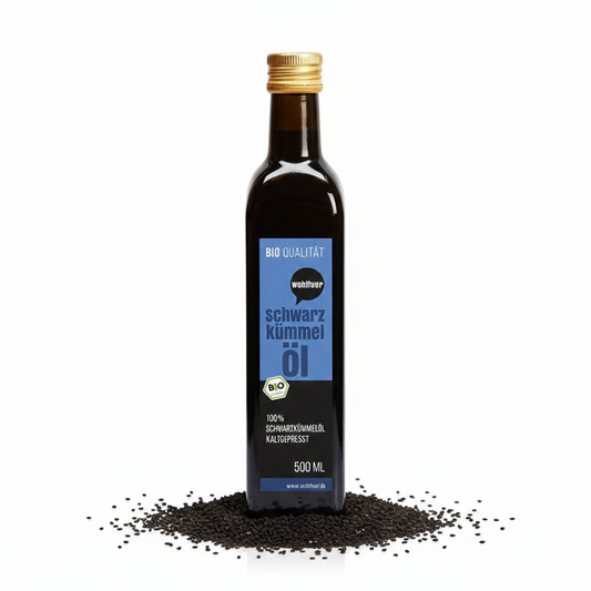 Wohltuer Bio Schwarzkümmel Öl 500 ml - Kaltgepresst