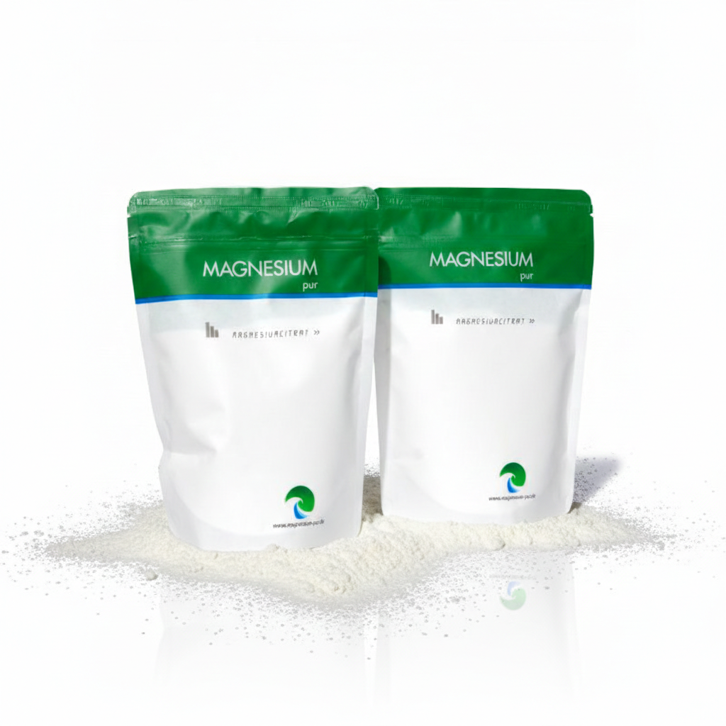 Magnesium Pur Magnesiumcitrat Citrat Pulver - 2x500g Set