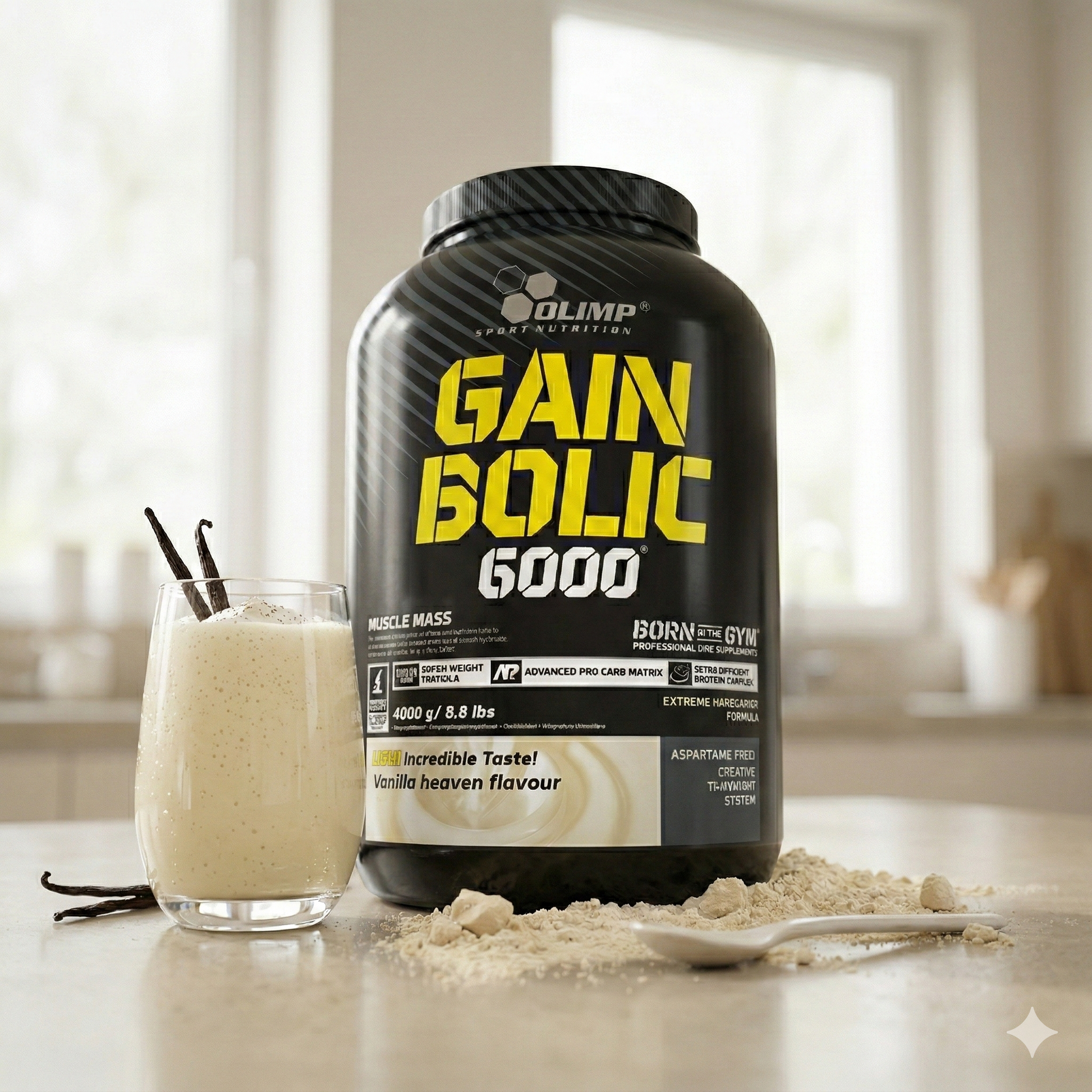 Olimp Gain Bolic 6000 Mass Gainer in 3500g Verpackung, mit verschiedenen Geschmacksrichtungen, für Muskelaufbau und Gewichtszunahme
