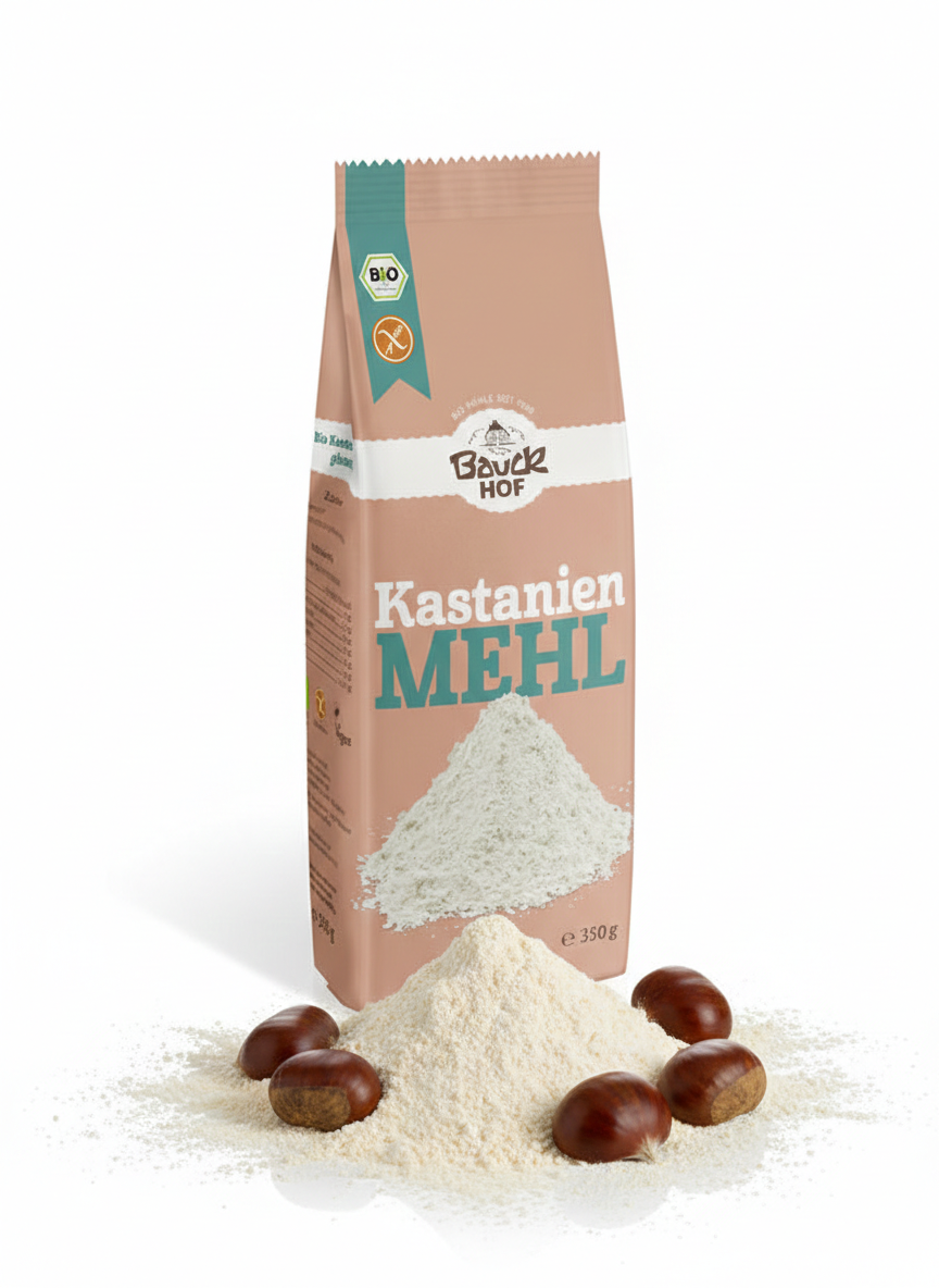 Bauckhof Bio Kastanienmehl glutenfrei 350g - fit and life shop