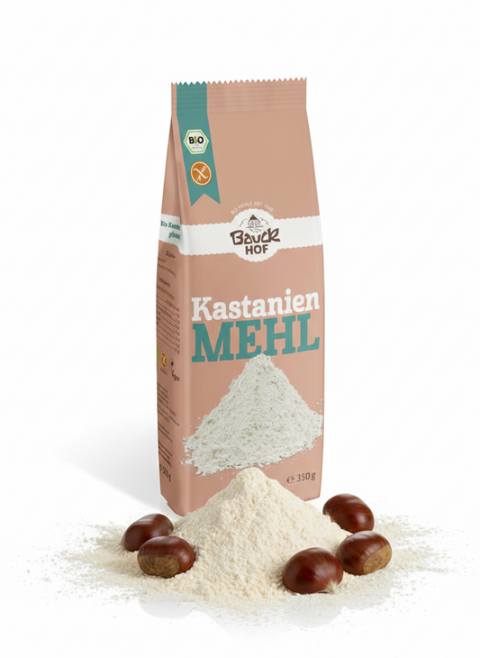 Bauckhof Bio Kastanienmehl glutenfrei 350g - fit and life shop