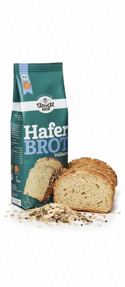 Bauckhof Bio Haferbrot Brotbackmischung, glutenfrei, 500 g - fit and life shop
