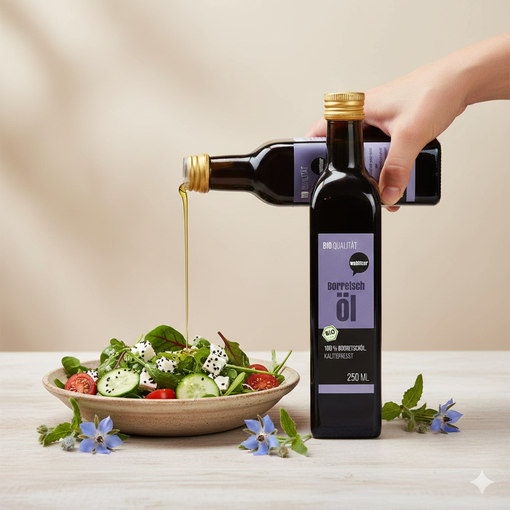 Wohltuer Bio Borretschöl Nativ gepresst und 100% rein Natur pur 250ml