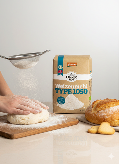 Bauckhof Bio Weizenmehl Typ 1050, 1kg - fit and life shop