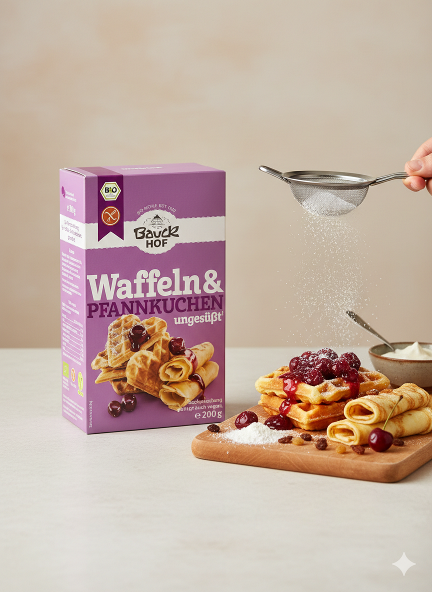 Bauckhof Waffeln & Pfannkuchen glutenfrei Bio 200g - fit and life shop