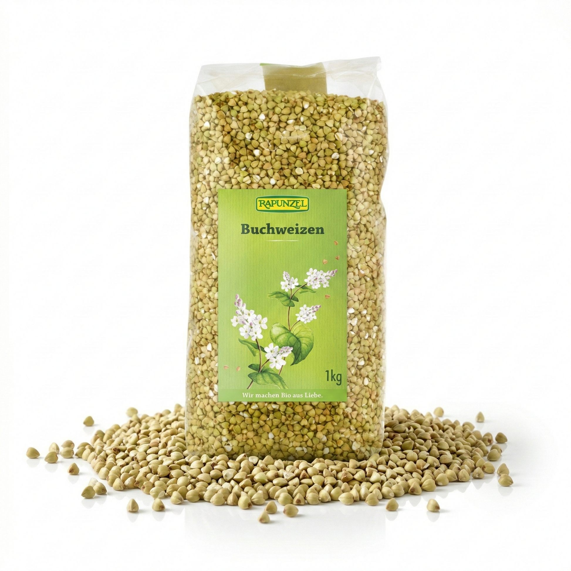 Bio Buchweizen von Rapunzel in einer Schüssel, ideal zum Kochen, ab 1000g, naturbelassen und vielseitig verwendbar.