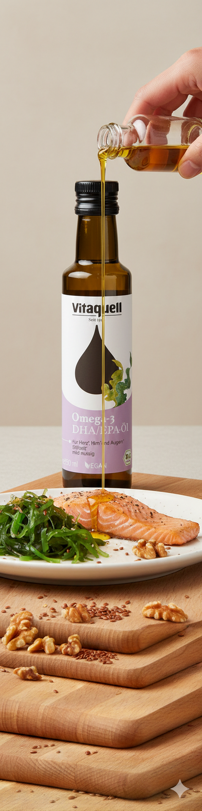 Vitaquell Omega 3 DHA Öl Bio, 250 ml - fit and life shop