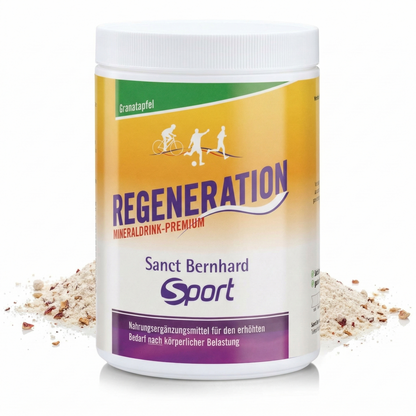Mineraldrink Sanct Bernhard Sport Regeneration mit Granatapfel, 750g, Nährstoffe für sportliche Erholung, aktive Mineralstoffversorgung